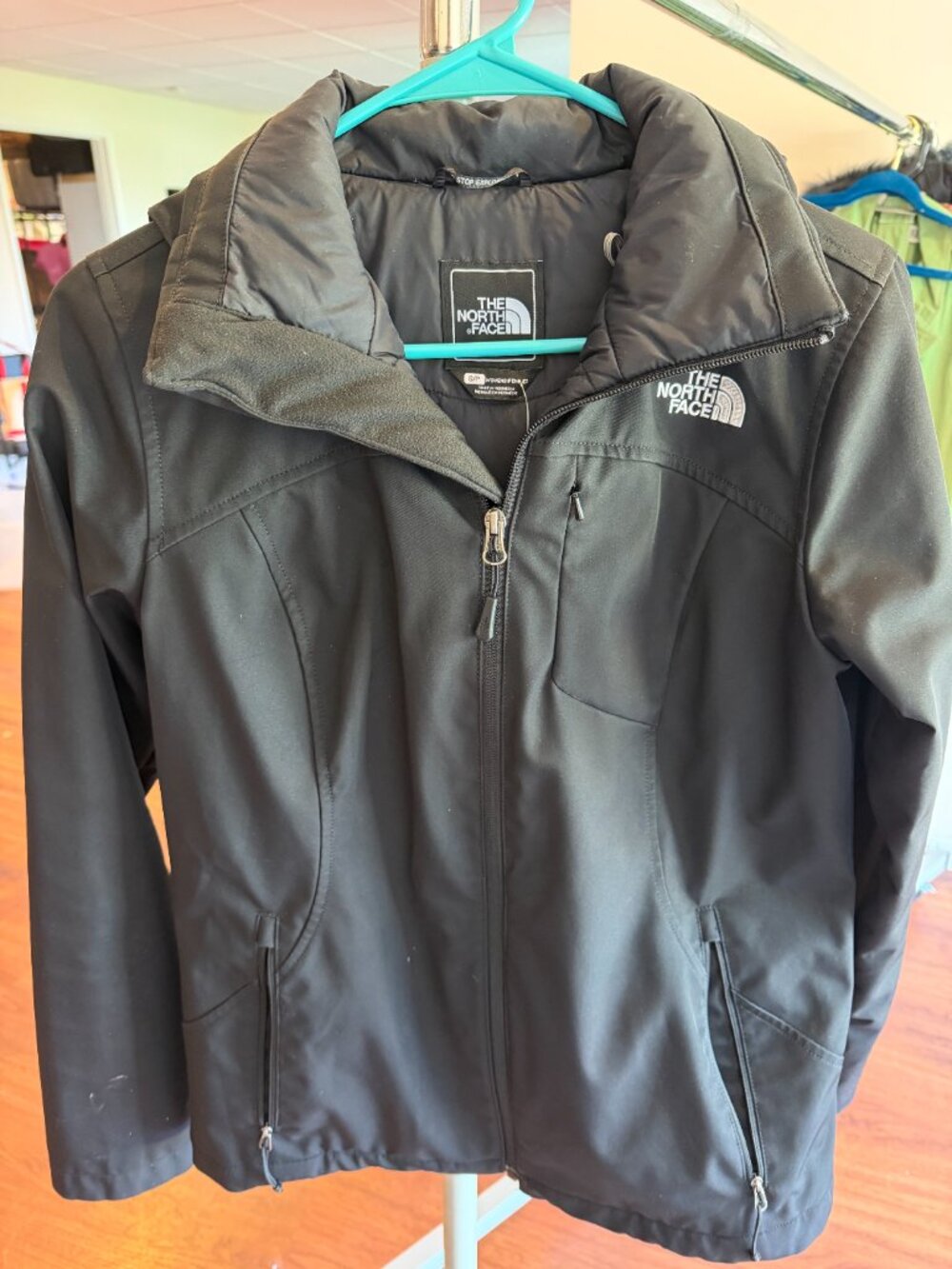 Women's The North Face slim fit black coat